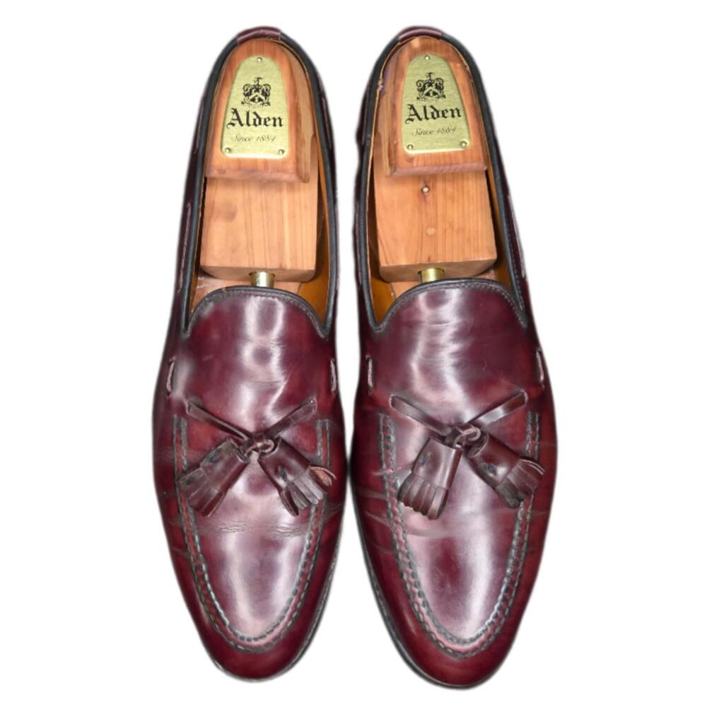 Allen Edmonds Grayson Mens Burgundy Tassel Loafers 11.5 A